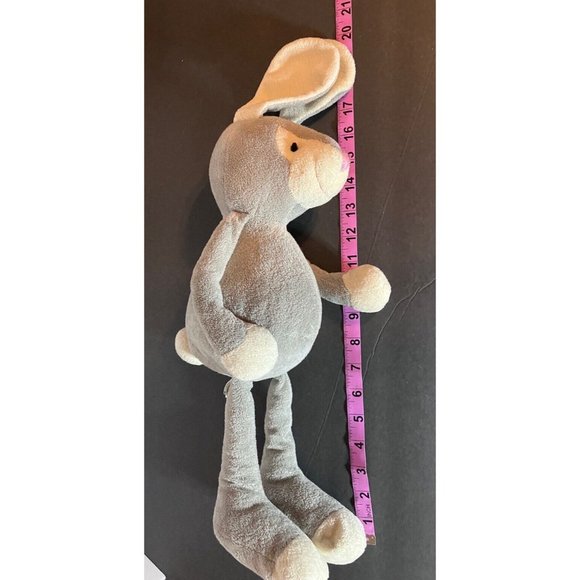 Manhattan Toy Company Gray Bunny Rabbit 17" Plush Stuffed Animal 2009 EUC - Picture 11 of 14